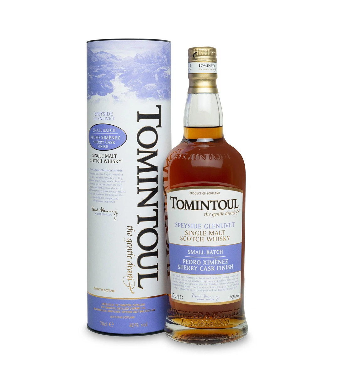 Tomintoul Pedro Ximenez Sherry Cask Finish Speyside Single Malt Scotch Whisky 0.7L
